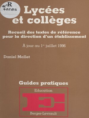cover image of Lycées et collèges